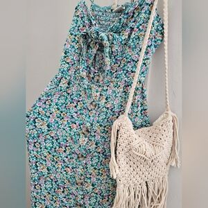 Dress & Crochet Bag